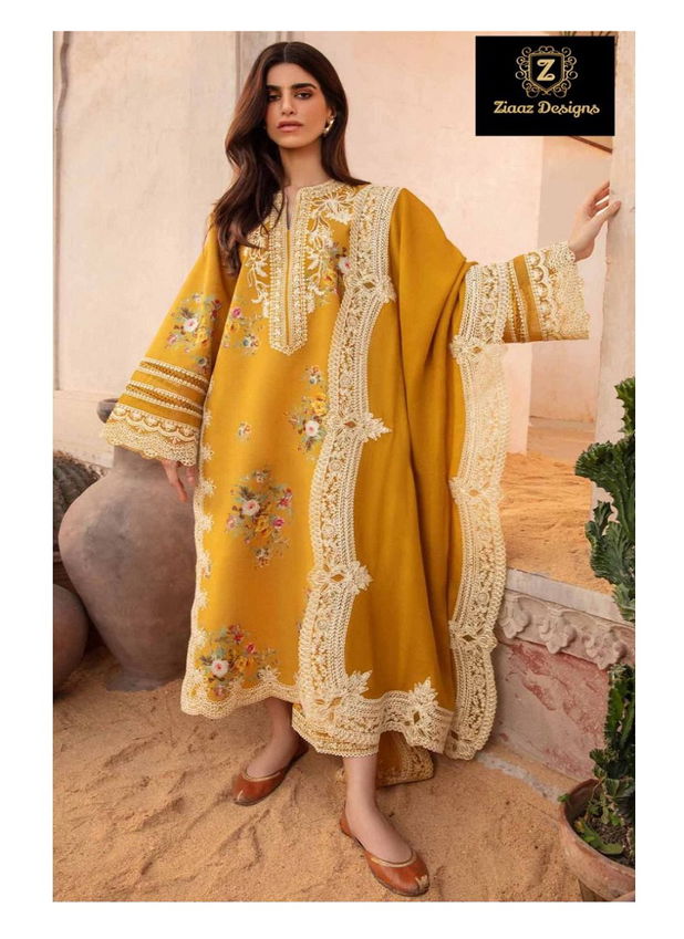 Ziaaz 541 B Embroidery Rayon Cotton Pakistani Suits Wholesale Shop In Surat